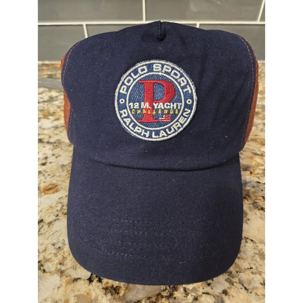 Ralph Lauren Trucker Polo Sport 12M Yacht Challenge Mesh Snap Back  Rare